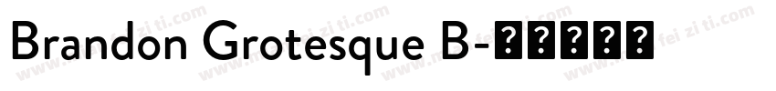 Brandon Grotesque B字体转换